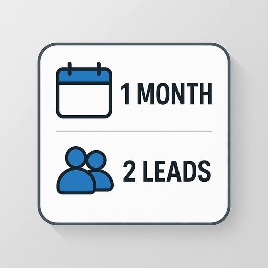 1 Month - 2 Leads